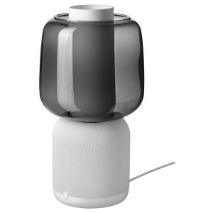 IKEA SYMFONISK Sonos speaker lamp, white/black White / Black, Ikea Outlet | 5809DVLPO
