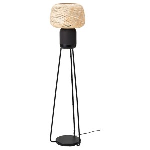 IKEA SYMFONISK floor lamp with WiFi Sonos speaker, bamboo/smart, Ikea Outlet | 6824IQFUH