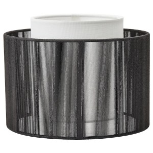 IKEA SYMFONISK shade for speaker lamp base Textile / Black, Ikea Outlet | 7418ENCTZ