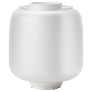 IKEA SYMFONISK shade for speaker lamp base Glass / White, Ikea Outlet | 0594JEQSV
