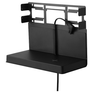 IKEA SYMFONISK shelf w wireless charger Black, Ikea Outlet | 6802NQHUA