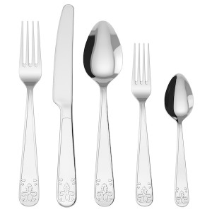 IKEA ÄTBART 20-piece flatware set, stainless steel, Ikea Outlet | 3057YCLRF