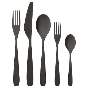 IKEA TILLAGD 20-piece flatware set Black, Ikea Outlet | 1023MHENZ