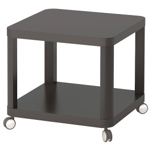 IKEA TINGBY Side table on casters, 19 5/8x19 5/8 in Gray, Ikea Outlet | 3894TRZLK
