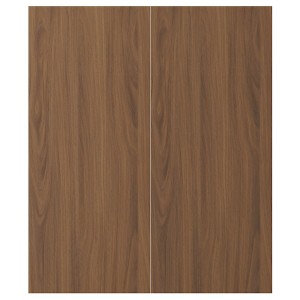 IKEA TISTORP 2-p door/corner base cabinet set, brown walnut effect, 13x30 in, Ikea Outlet | 5327XVMNC