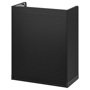 IKEA TITTEBO roll-front cabinet, black, 24 in, Ikea Outlet | 7085BQHMA
