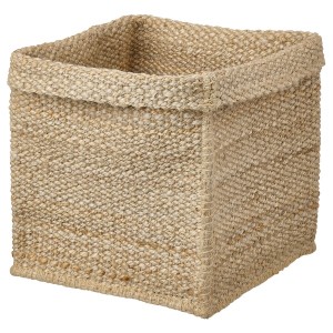 IKEA TJILLEVIPS basket, jute, 11 ¾x11 ¾x13 ¾ in, Ikea Outlet | 9137XNSVB