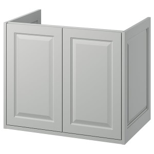 IKEA TÄNNFORSEN Bathroom vanity with doors, 30x21x25 1/8 in Light Gray, Ikea Outlet | 2680FDVWT