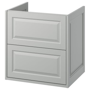 IKEA TÄNNFORSEN Bathroom vanity with drawers, 24x21x25 1/8 in Light Gray, Ikea Outlet | 0685JINYK
