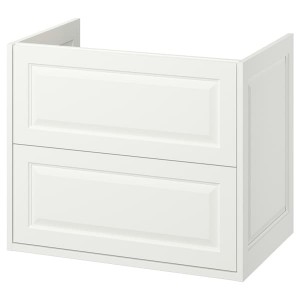 IKEA TÄNNFORSEN Bathroom vanity with drawers, 30x21x25 1/8 in White, Ikea Outlet | 8329EOUZA