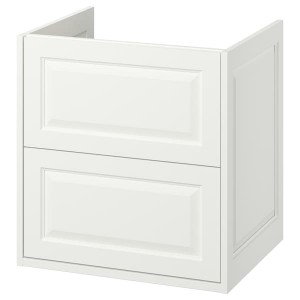 IKEA TÄNNFORSEN Bathroom vanity with drawers, 24x21x25 1/8 in White, Ikea Outlet | 8039NYIWL