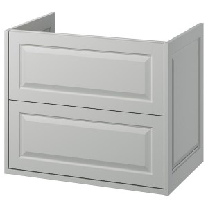 IKEA TÄNNFORSEN Bathroom vanity with drawers, 30x21x25 1/8 in Light Gray, Ikea Outlet | 6128MXTLU