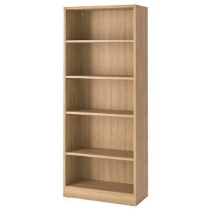 IKEA TONSTAD bookcase, 32 1/8x14 5/8x78 7/8 in Oak Veneer, Ikea Outlet | 1593JHGIU