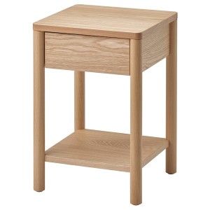 IKEA TONSTAD nightstand, 15 3/4x15 3/4x23 1/4 in Oak Veneer, Ikea Outlet | 4572YQJDT
