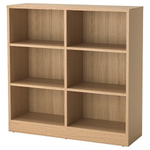 IKEA TONSTAD shelving unit, 47 1/2x14 5/8x47 1/4 in Oak Veneer, Ikea Outlet | 2198GFHNJ
