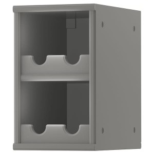 IKEA TORNVIKEN open cabinet, gray, 9x14 5/8x15 in, Ikea Outlet | 9814KXMGR