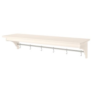 IKEA TORNVIKEN wall shelf, off-white, 47 1/4 in, Ikea Outlet | 5092BSXOG