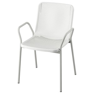 IKEA TORPARÖ armchair, in/outdoor, white/gray, Ikea Outlet | 6581BELZK