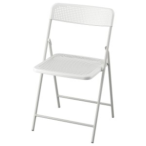 IKEA TORPARÖ chair, in/outdoor, foldable white/gray, Ikea Outlet | 2048YBSLV