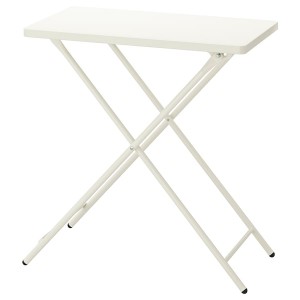 IKEA TORPARÖ table, indoor/outdoor, white/foldable, 27 1/2x16 1/2 in, Ikea Outlet | 0129LIXCD