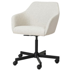 IKEA TOSSBERG / MALSKÄR swivel chair, Gunnared beige/black Gunnared Beige / Black, Ikea Outlet | 1726JNACR