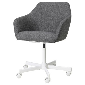IKEA TOSSBERG / MALSKÄR swivel chair Gunnared Dark Gray / White, Ikea Outlet | 9148THJUR