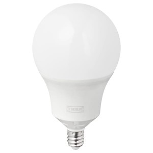 IKEA TRÅDFRI LED bulb E12 450 lumen Smart Wireless Dimmable / Color And White Spectrum Globe, Ikea Outlet | 9210ZXEQJ