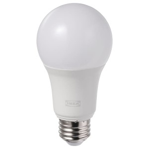 IKEA TRÅDFRI LED bulb E26 800 lumen Smart Wireless Dimmable / Color And White Spectrum Globe, Ikea Outlet | 7054CSOXI