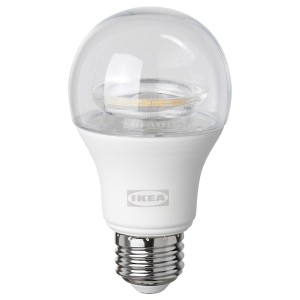 IKEA TRÅDFRI LED bulb E26 800 lumen Smart Wireless Dimmable / White Spectrum Globe, Ikea Outlet | 1407MADIB