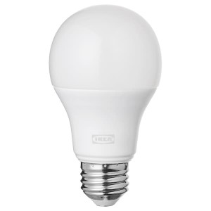 IKEA TRÅDFRI LED bulb E26 800 lumen Smart Wireless Dimmable / Warm White Globe, Ikea Outlet | 6501XJZGQ