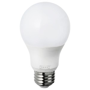 IKEA TRÅDFRI LED bulb E26 806 lumen, wireless dimmable warm white, warm white globe opal, Ikea Outlet | 9152KRTNO