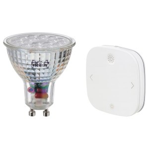 IKEA TRÅDFRI / STYRBAR starter kit, smart wireless dimmable/white spectrum, GU10, Ikea Outlet | 9678SMKQI