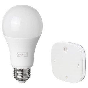 IKEA TRÅDFRI remote control kit, E26 Smart Wireless Dimmable / White Spectrum, Ikea Outlet | 4270WKSNI