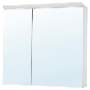 IKEA TREASJÖN mirror cabinet w/2 doors & light, 31 1/2x6 3/4x29 1/2 in, Ikea Outlet | 2509PTRCY