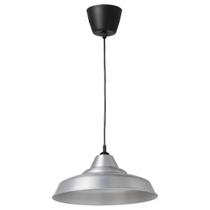 IKEA TRETTIOEN pendant lamp, 15 in Aluminum Color, Ikea Outlet | 5061FMOIY