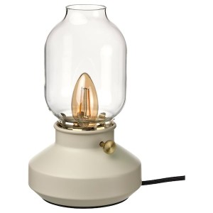 IKEA TÄRNABY table lamp, 10 in Dimmable Beige, Ikea Outlet | 9768KSYFG