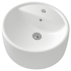 IKEA TÖRNVIKEN Countertop sink, 17 3/4 in White, Ikea Outlet | 8235DVWBN