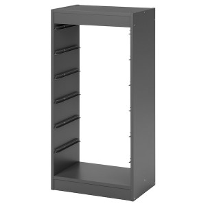 IKEA TROFAST Frame, 18 1/8x11 3/4x37 in Gray, Ikea Outlet | 9287EAUGJ