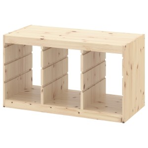 IKEA TROFAST Frame, light white stained pine pine, 37x20 1/2 in, Ikea Outlet | 4680MQZTL