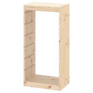 IKEA TROFAST Frame, light white stained pine pine, 17 3/8x35 7/8 in, Ikea Outlet | 8623QIHGC
