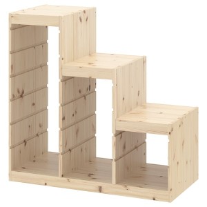 IKEA TROFAST Frame, light white stained pine pine, 37x17 3/8x35 7/8 in, Ikea Outlet | 6309MYATR