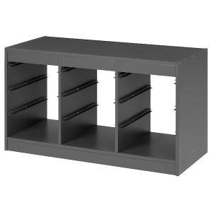 IKEA TROFAST frame, 39x17 3/8x22 in Gray, Ikea Outlet | 3712DNTVG