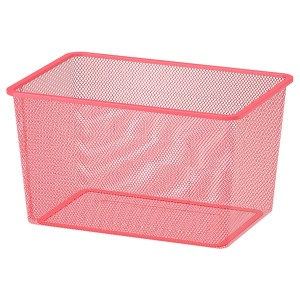 IKEA TROFAST mesh storage box, 16 1/2x11 3/4x9 in Light Red, Ikea Outlet | 8936GOKCQ