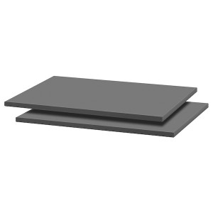 IKEA TROFAST shelf, 2 pack Gray, Ikea Outlet | 3279FPRVM