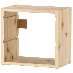IKEA TROFAST wall storage, 12 5/8x8 1/4x11 3/4 in Light White Stained Pine, Ikea Outlet | 7506RULIV