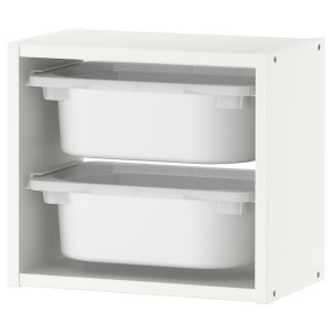 IKEA TROFAST wall storage, 13 3/8x8 1/4x11 3/4 in White / White, Ikea Outlet | 6284YKXGS