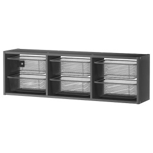 IKEA TROFAST wall storage, 39x8 ¼x11 ¾ in Gray / Dark Gray, Ikea Outlet | 6890AQMDF
