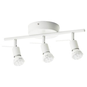 IKEA TROSS ceiling track, 3 spotlights, white, Ikea Outlet | 5419XUBWJ