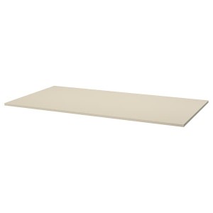 IKEA TROTTEN tabletop, 63x31 1/2 in Beige, Ikea Outlet | 3968JXDSR