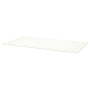 IKEA TROTTEN tabletop, 63x31 1/2 in White, Ikea Outlet | 1495XGKWN